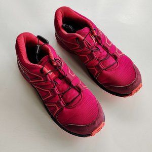 Salomon Speedcross J Girls Trail Running Shoes Red 404821 Size 6 Womens Size 6.5